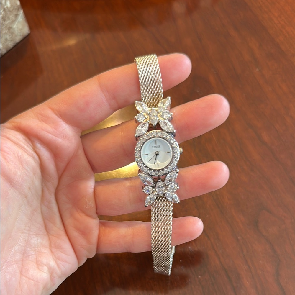 Lenox crystal butterfly quart Watch with Crystal Accents